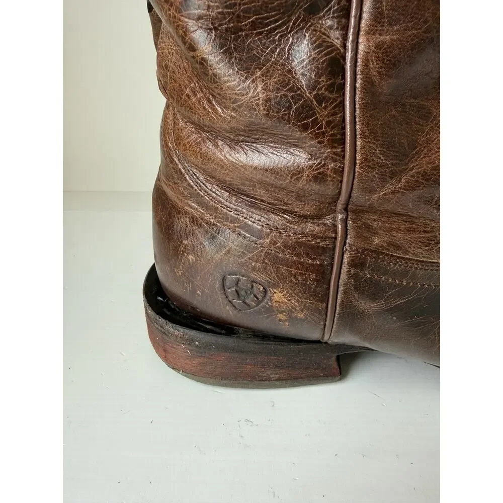 Ariat 13D Circuit Patriot Western Boot Full-Grain Leather American Flag Sq Toe